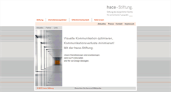 Desktop Screenshot of hace-stiftung.de
